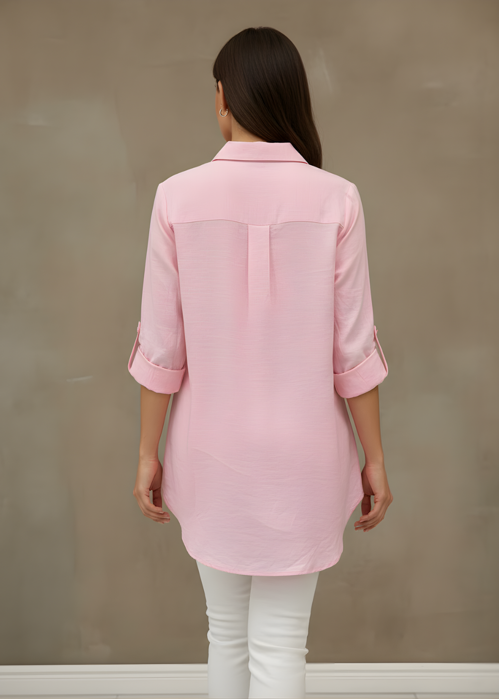 Button-Front Blouse