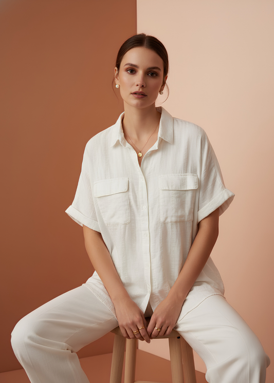 Double Pocket Short Sleeve Shirt