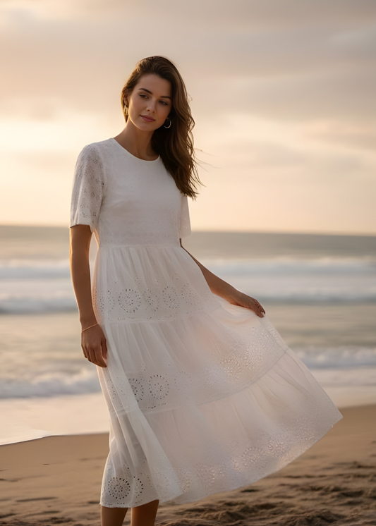 Tiered Lace Dress