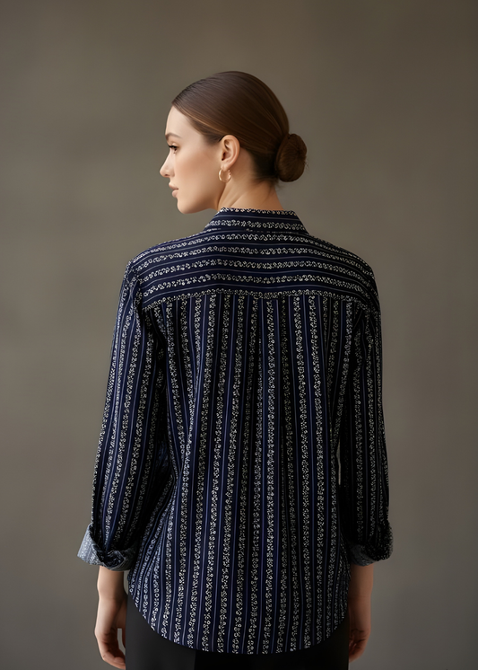 Classic Collar Printed Shirt