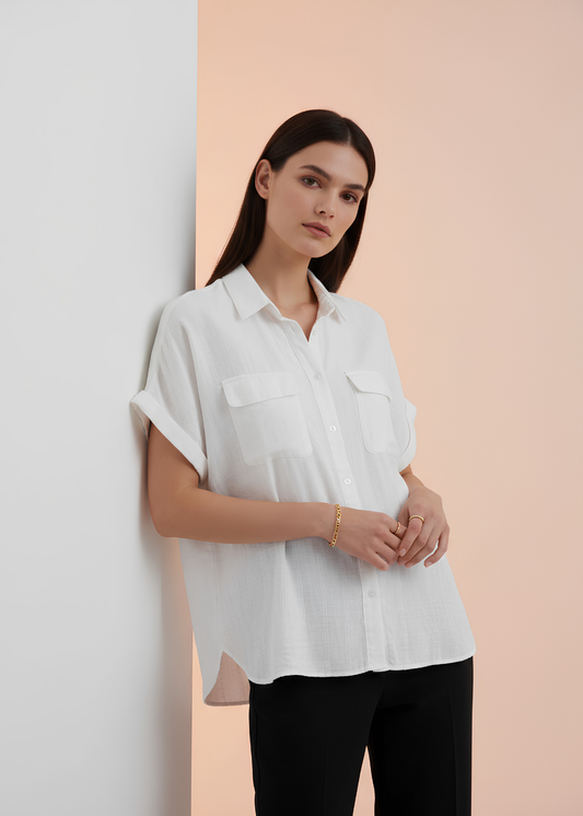 Double Pocket Short Sleeve Shirt