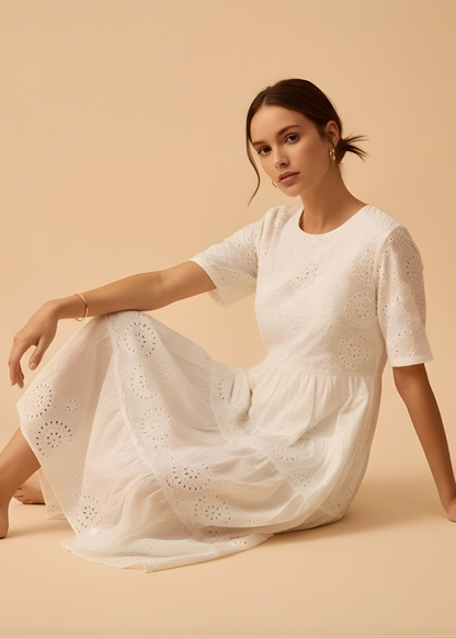 Tiered Lace Dress