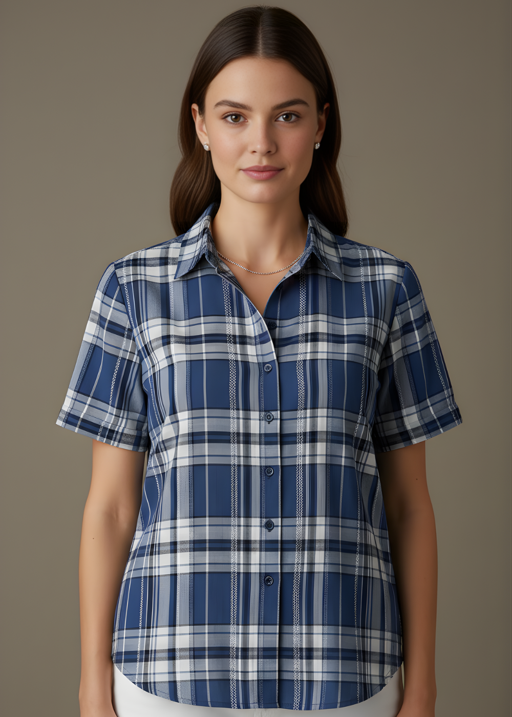 Plaid Blouse