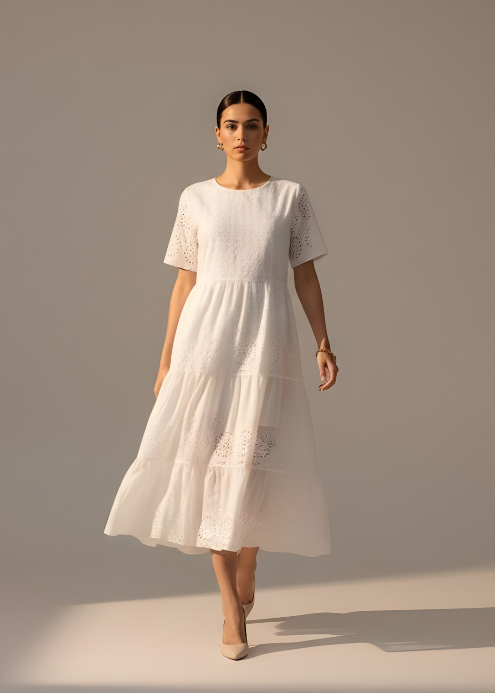 Tiered Lace Dress