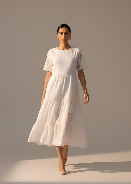 Tiered Lace Dress