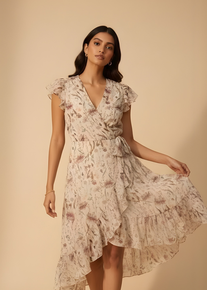 Ruffled Floral Dress
