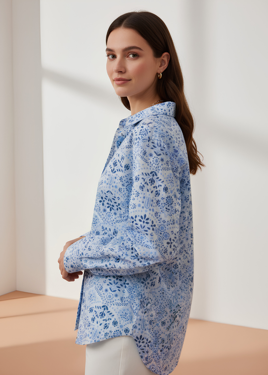 Printed Collar Shirt