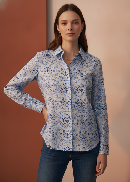 Printed Collar Shirt