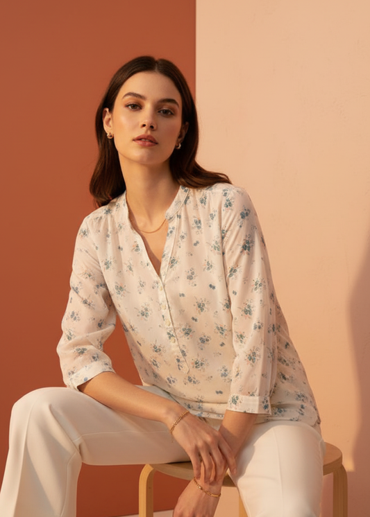 VERO Chinese Collar Blouse CC4
