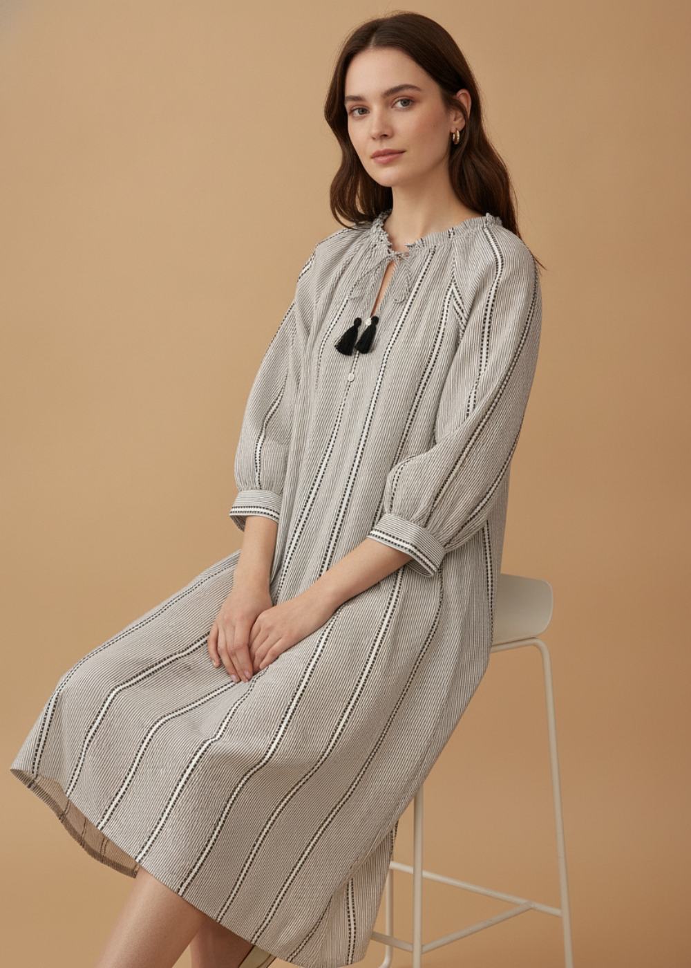 Tassel Tie Tunic Dress
