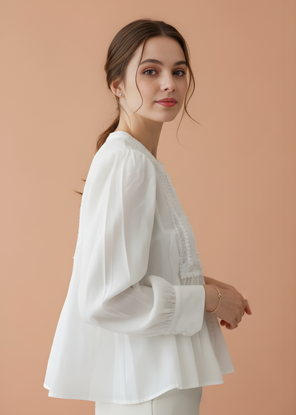 Vintage Pintuck Blouse