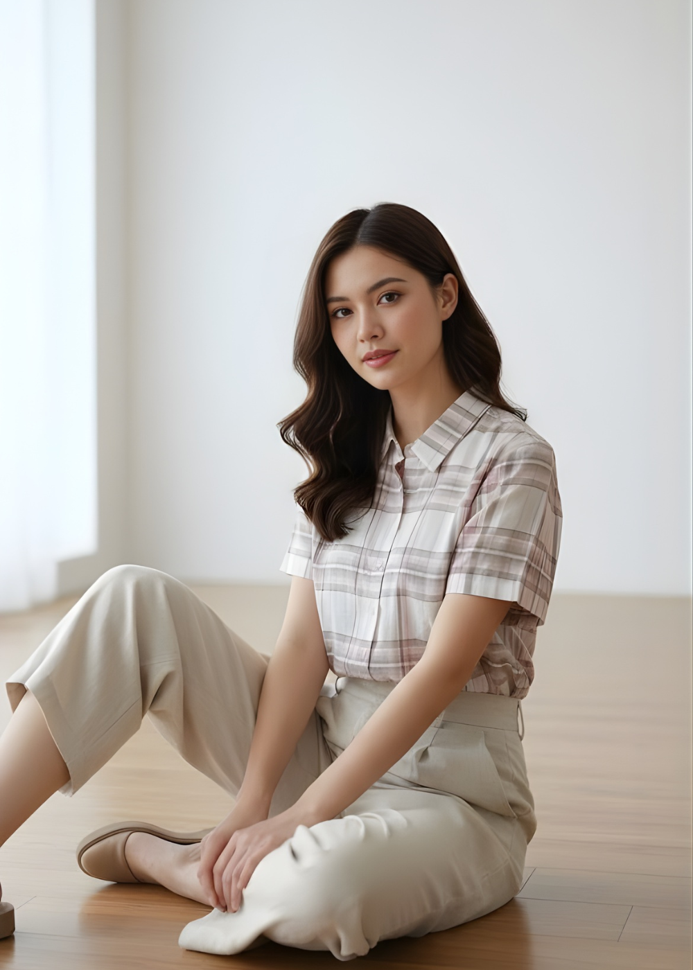 Plaid Blouse