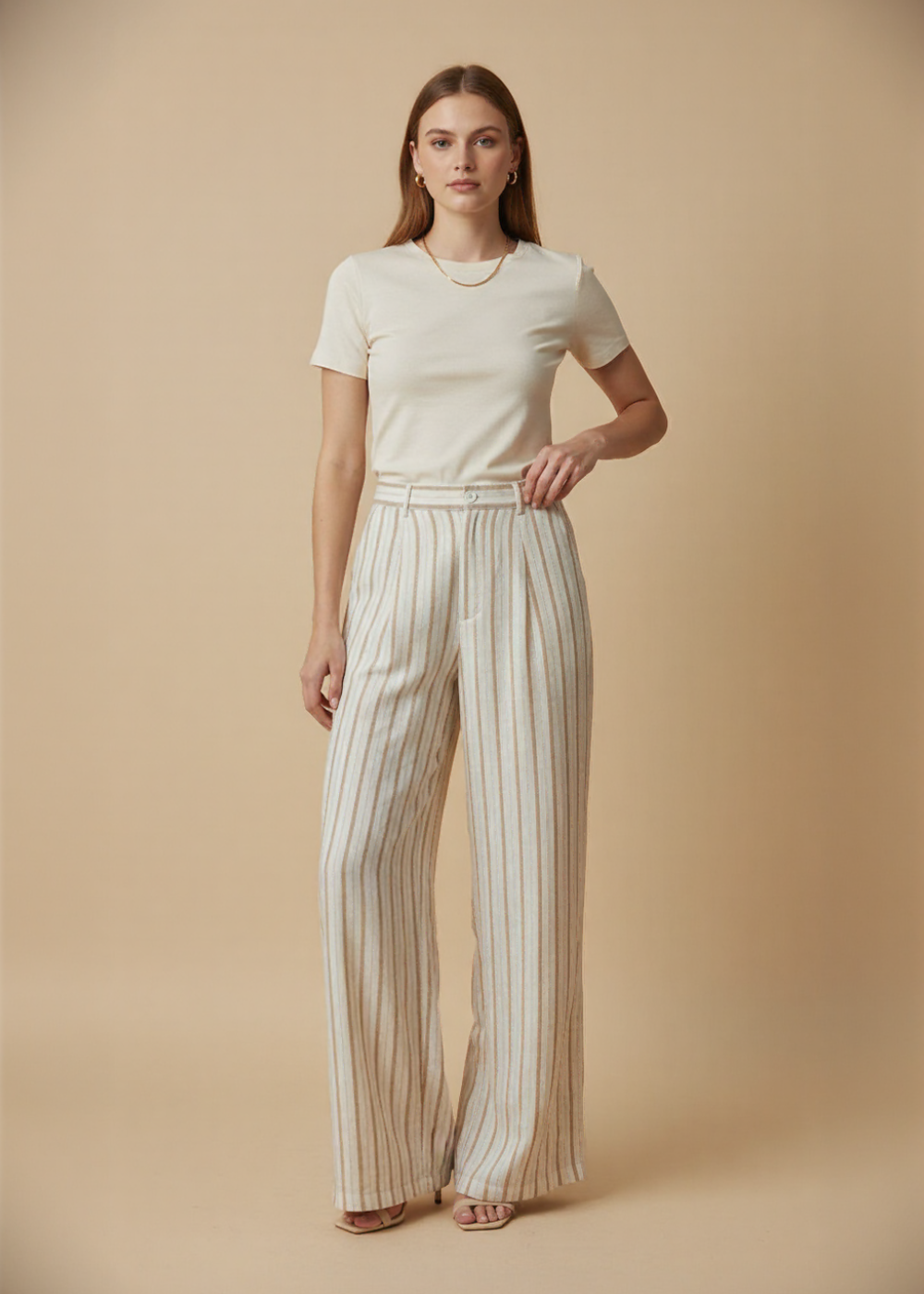 Relaxed Fit Wide Leg Pants