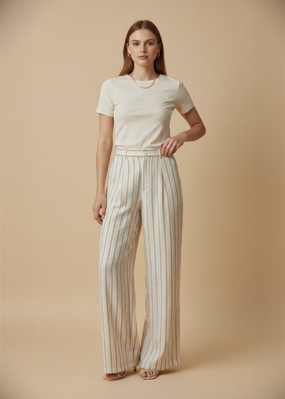 Relaxed Fit Wide Leg Pants