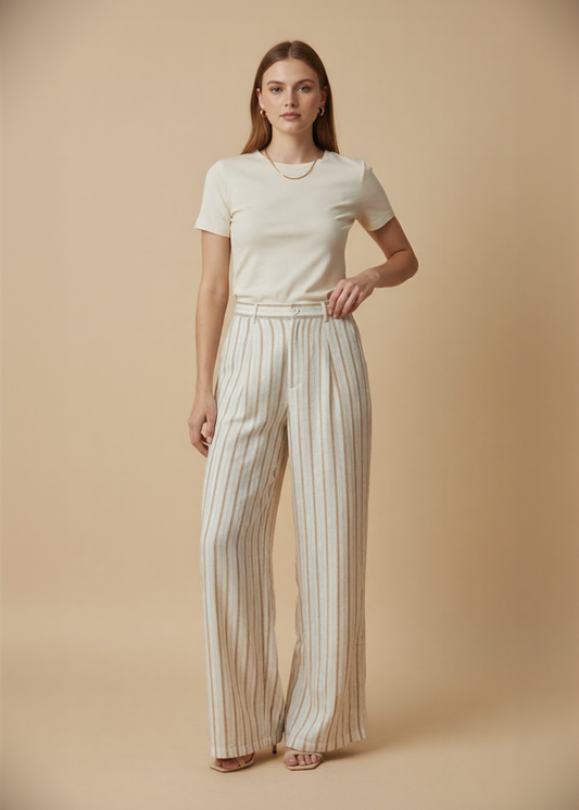 Relaxed Fit Wide Leg Pants