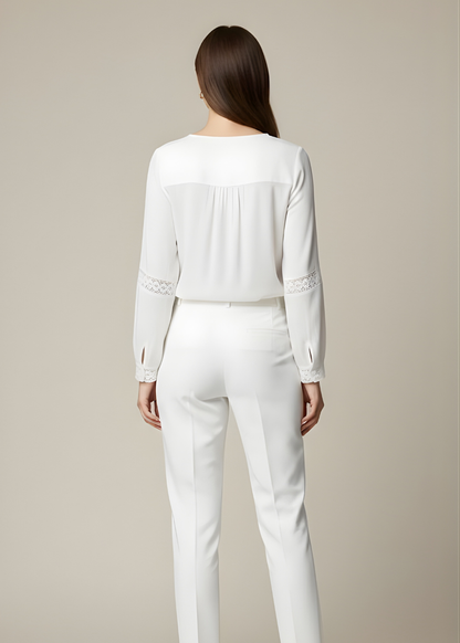 Long Sleeve Lace Blouse