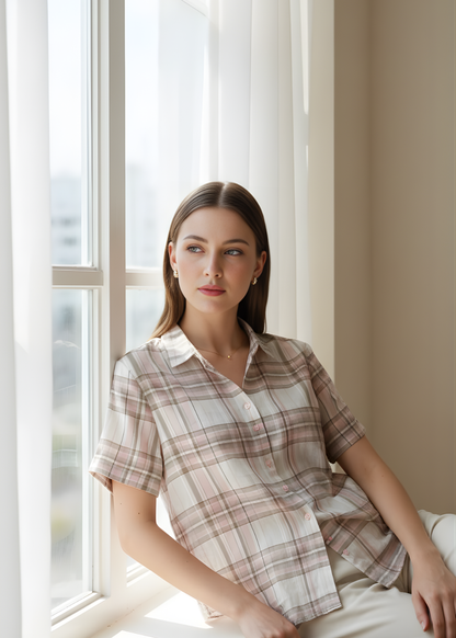 Plaid Blouse