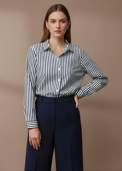 Striped Collar Shirt
