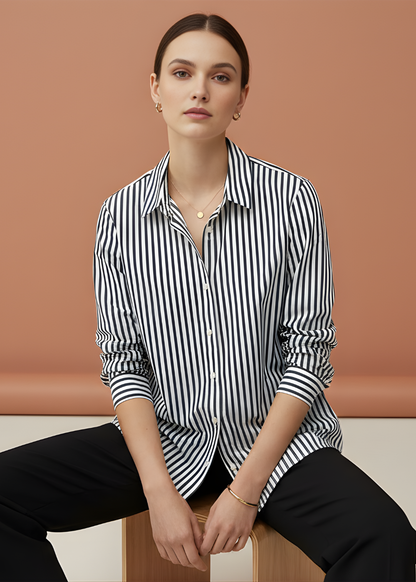 Striped Collar Shirt