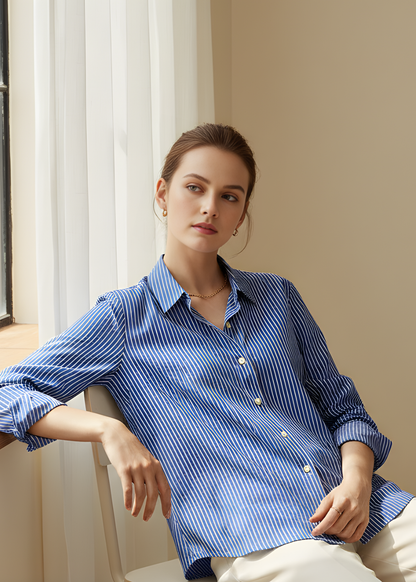 Striped Collar Shirt