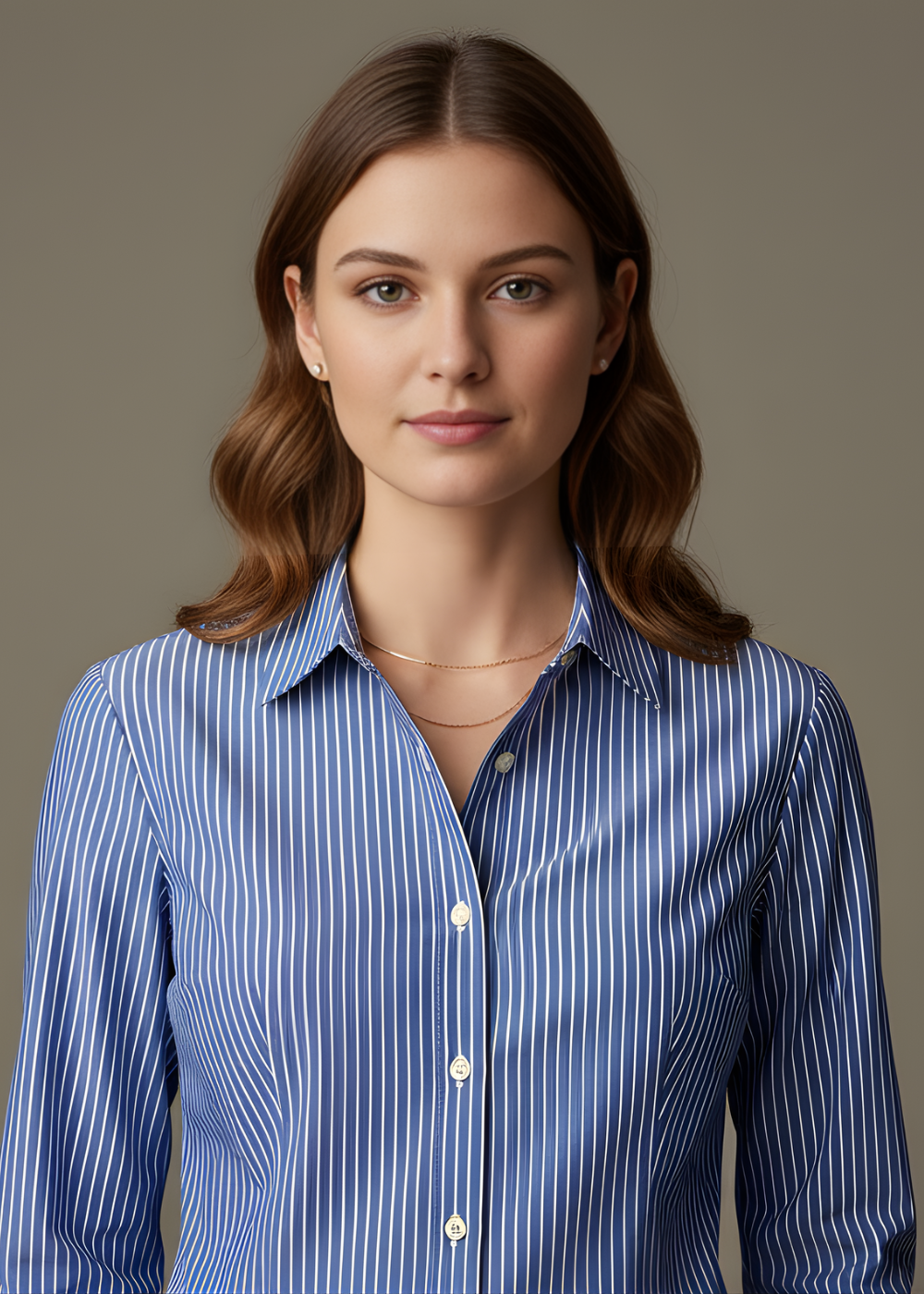 Striped Collar Shirt
