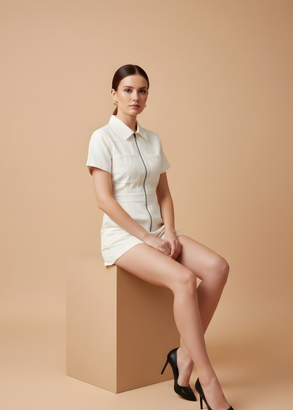 Zip-Front Romper