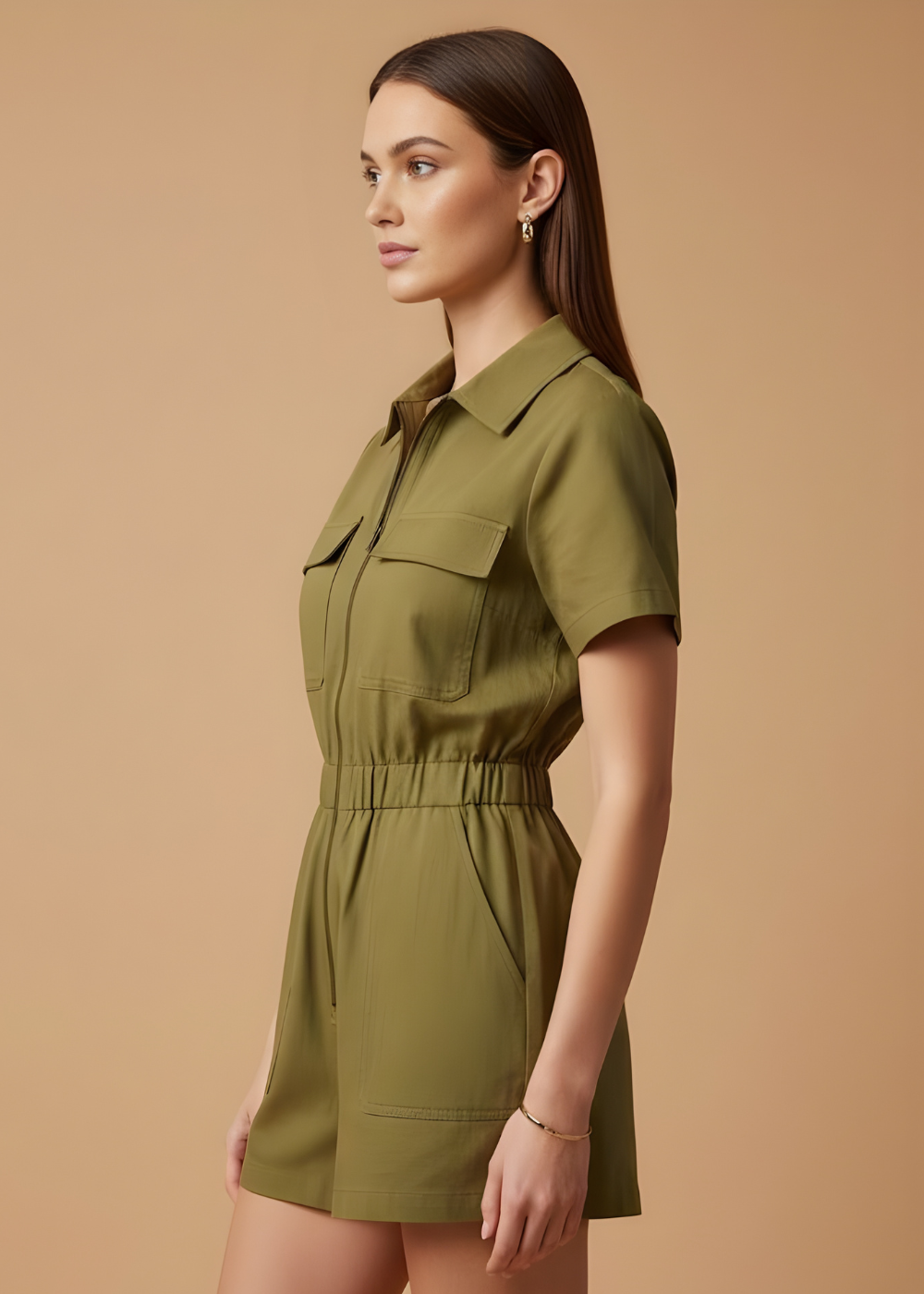 Zip-Front Romper