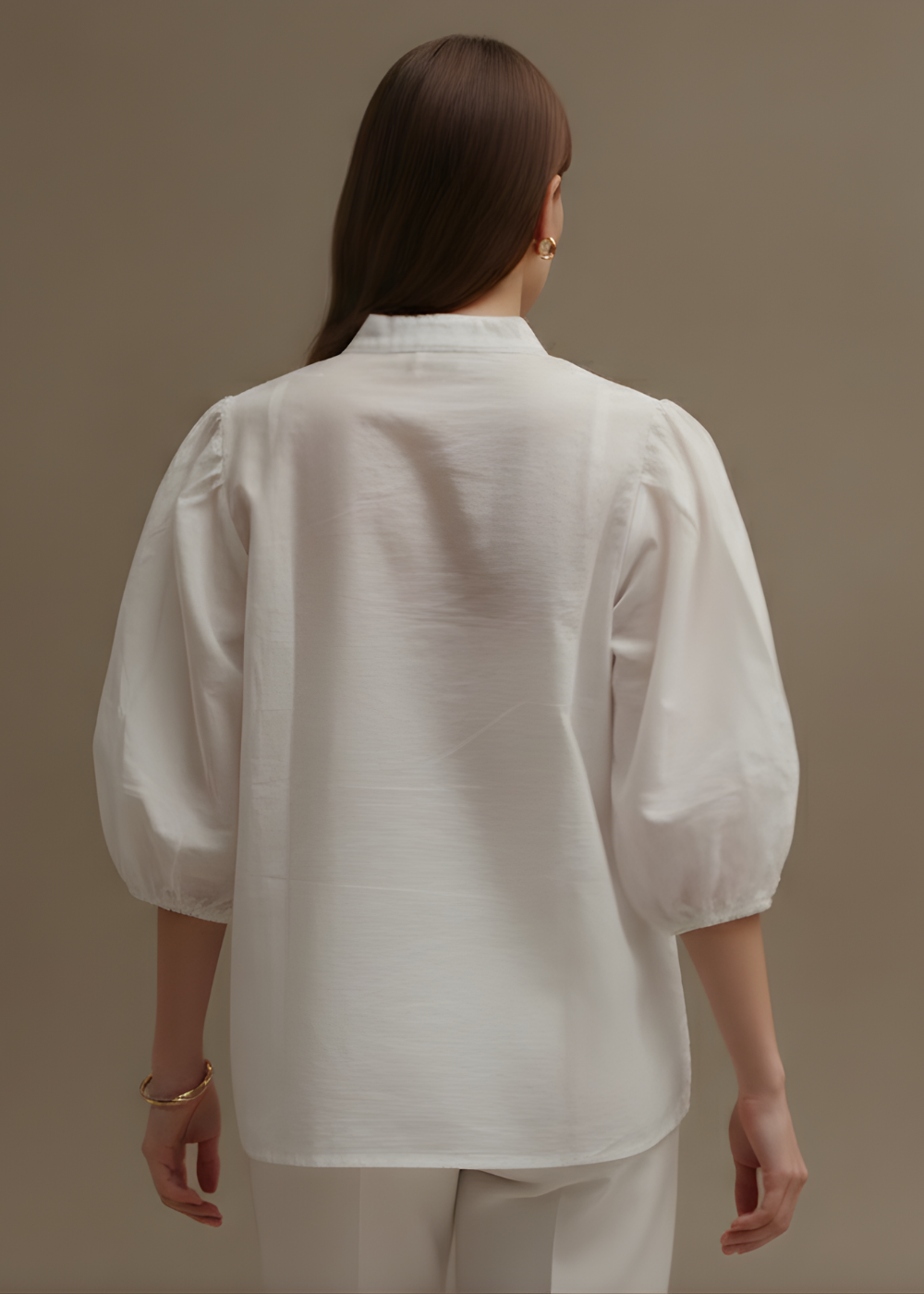 V-Neck Textured Blouse