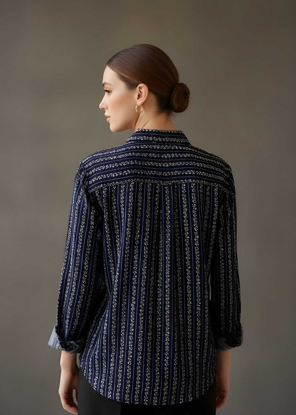 Classic Collar Printed Shirt