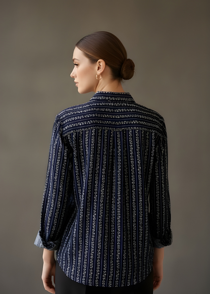 Classic Collar Printed Shirt