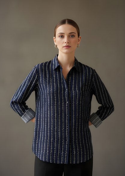 Classic Collar Printed Shirt