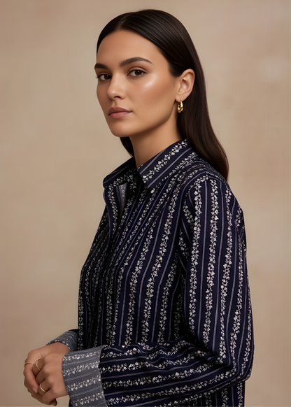 Classic Collar Printed Shirt